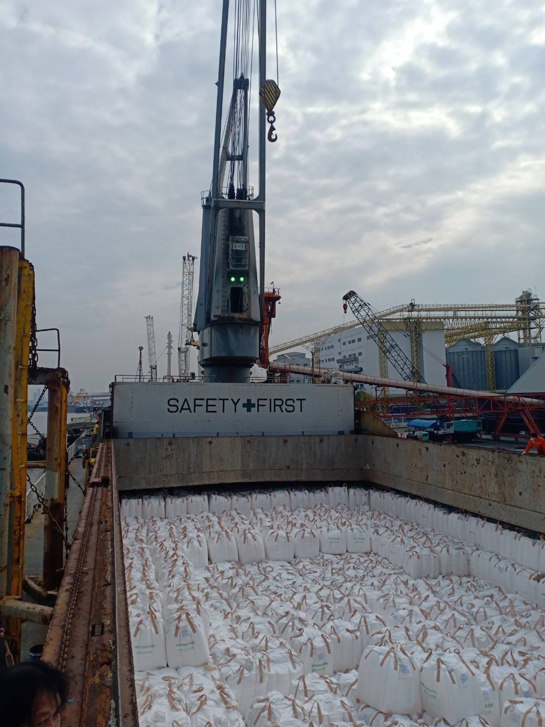 Vessel loading at port in Thailand